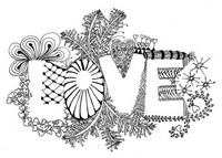 Art Therapy coloring page Love