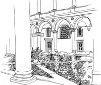 Art Therapy coloring page Inner courtyard