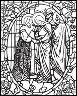 Art Therapy coloring page Visitation of the Virgin Mary