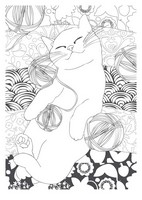 Art Therapy coloring page Cat