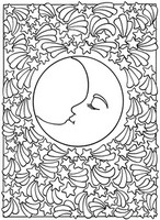 Art Therapy coloring page Falling stars