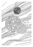 Art Therapy coloring page Saturn