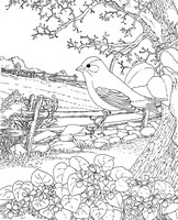 Art Therapy coloring page Spring