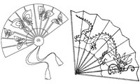 Art Therapy coloring page Japanese fans