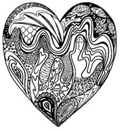 Art Therapy coloring page Valentine'S Day