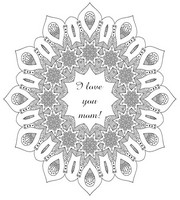 Art Therapy coloring page Mother's day mandala