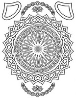 Art Therapy coloring page Oriental mandala