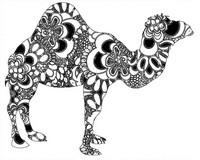 Art Therapy coloring page Dromedary