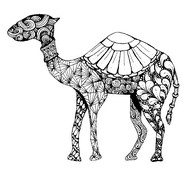 Målarbild Kamel