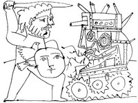 Coloriage anti-stress Guerre
