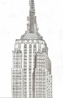 Coloriage anti-stress Empire State Building