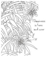 Art Therapy coloring page Happiness is here and now