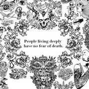 Art Therapy coloring page People living deeply<br />have no fear of death.