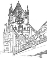 Desenho para colorir anti stress Torre de Londres