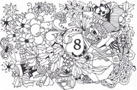 Art Therapy coloring page December 8th