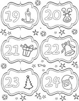 Art Therapy coloring page From 19 till 24 December