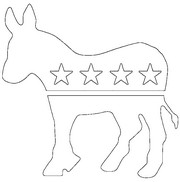 Art Therapy coloring page Donkey Democratic Party Logo