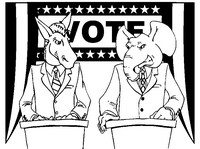 Art Therapy coloring page Democratic Party vs Republican Party