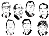 Art Therapy coloring page Republican candidates