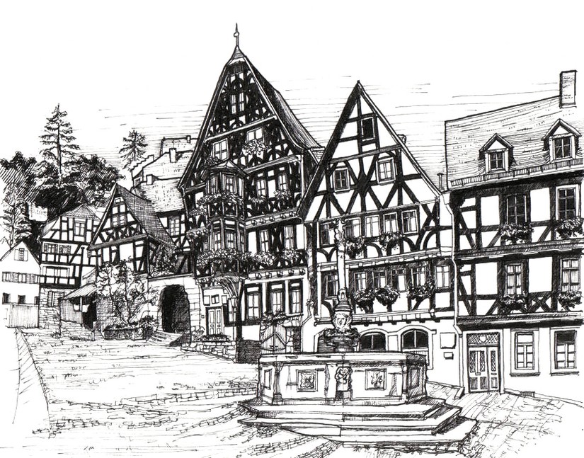 Village i Tyskland
