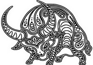 Art Therapy coloring page Year of the Ox
