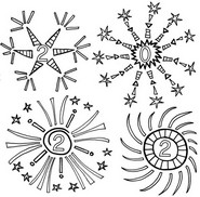 Art Therapy coloring page Fireworks