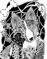 Art Therapy coloring page Dog