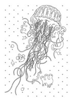 Art Therapy coloring page Jellyfish