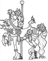 Art Therapy coloring page Carousel horse