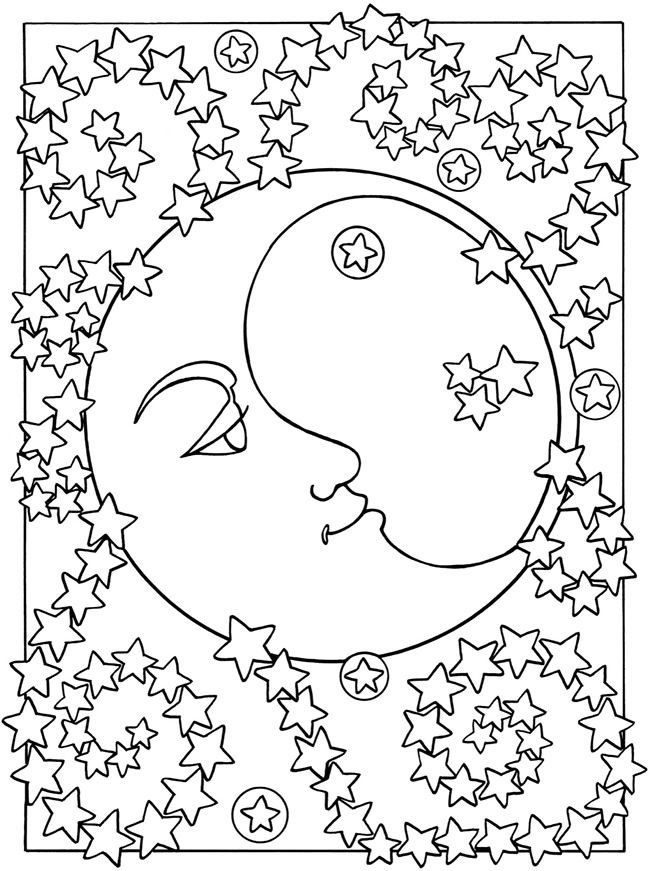La luna y las estrellas