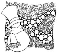 Art Therapy coloring page Snowman