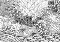 Art Therapy coloring page Sea bed
