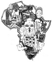 Dibujo para colorear relajante África