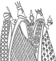 Art Therapy coloring page Wise Men