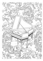 Art Therapy coloring page Harpsichord