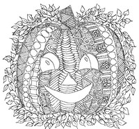 Art Therapy coloring page Pumpkin