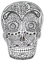 Art Therapy coloring page Death's-head