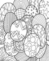 Art Therapy coloring page Easter eggs