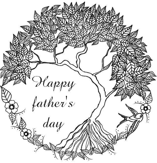 Art Therapy coloring page Father's day
