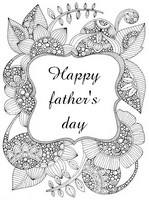 Art Therapy coloring page Happy father's day