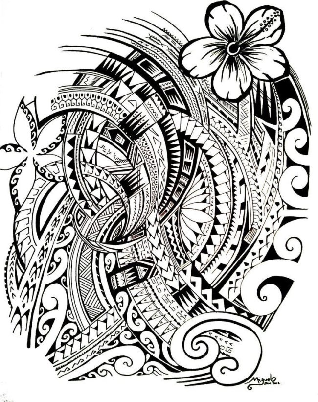 Desenho para colorir anti stress Tatuagens