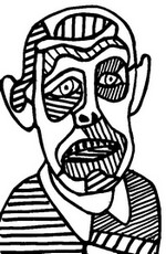 Art Therapy coloring page Jean Dubuffet: Self Portrait 