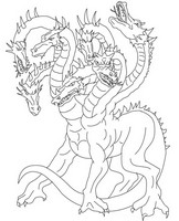 Art Therapy coloring page Hydra