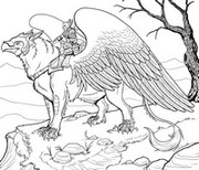 Art Therapy coloring page Griffin