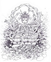 Art Therapy coloring page Hindu Goddess