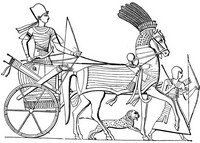 Målarbild Egypten: Egyptian chariot