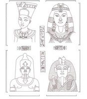 Målarbild Egypten: Egyptian Gods